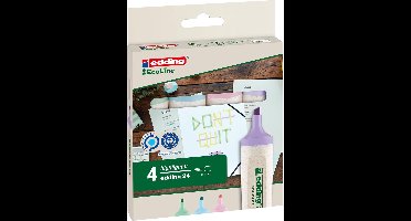 Markeerstift edding 24 eco 2-5mm pastel assorti | 6 stuks
