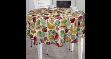 BONITA - Tafelzeil - 160 cm rond - B44/01 - Fruit design