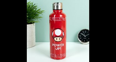 Paladone Nintendo Super Mario Power Up Drinkfles - 600ml - Rood