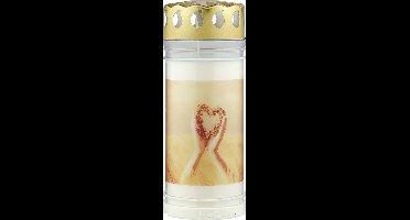 Bolsius - Herdenkingslicht - Met deksel - Krans - 120 branduren