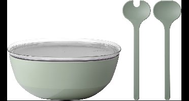 Servierschale mit Deckel & Salatbesteck Silueta 5000 ml