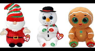 Ty Beanie Boo Kerst Knuffel - Gingerbread - Zacht en schattig