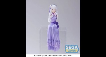 Sega -Re Zero Emilia Perching Figure Dress up party ver