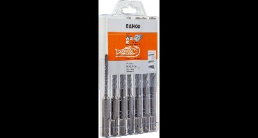 Bahco SDS+ borensets| 4-snijkanten | voor gewapend beton | 7-delig | 4651-SET-7
