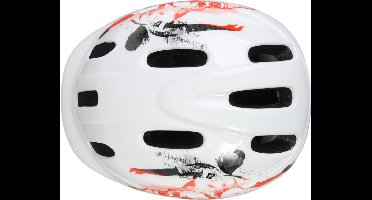 Fischer Kinderfietshelm S/M voetbal wit