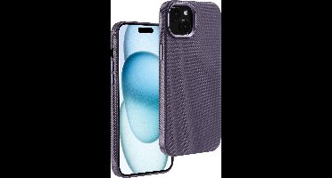 Hoesje Geschikt voor iPhone 15 Plus Rugged hoesje Paars - Duurzaam en Heavy Duty Beschermhoes voor Optimale Bescherming