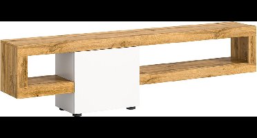 Loft rekkensysteem 1 deur 2 vakken wit.