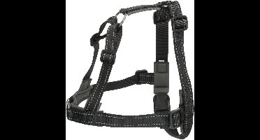 Trixie Lead'N'Walk Soft Tuig Zwart - Hondenharnas - S/M 45-70/25 Cm