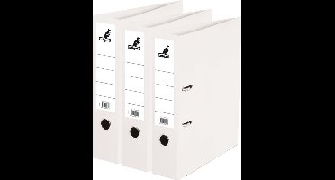 Ringband map/ordners 2 gaats A4 - 3x - wit - 31 x 28 x 7 cm - Documenten/papieren opbergen - Kantoorartikelen