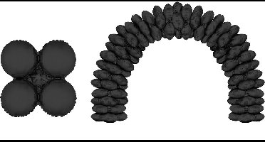 Folieballonnen Ballonnenboog Zwart Rond (10st)