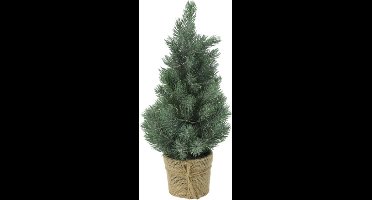 Kerstboom LED Deven L glitter groen-L23B23H43CM