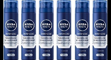 6x NIVEA MEN Protect & Care Verzorgend Scheerschuim 200 ml