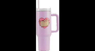 PUSHEEN Heart 40oz/1200ML Tumbler Drinfles - Double-Wall