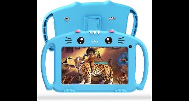 ApexArte® Kindertablet Vanaf 3 Jaar - Tablet Kinderen - Kinderspeelgoed - Blauw
