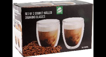 Drinkglas Thee/koffie dubbelwandig zonder oor