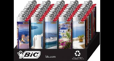 BIC® Maxi J26 Vuursteen aanstekers - Display - 50 stuks - Greece design