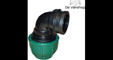 Tyleen PP klemkoppeling knie 90° 32 x 1" bi.dr.