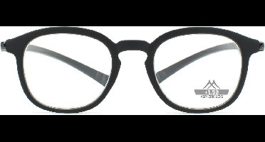 Montana MNR4 leesbril met lange poten Zwart +3.00 - Hangend - Nek