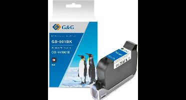 G&G originele handheld GG-HH1001B printercartridge GB-001BK Zwart permanent/waterdicht