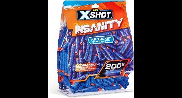 ZURU - XSHOT - Insanity - Navulverpakking - Speelgoedblaster - 200 pijltjes