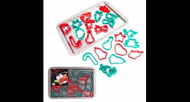 Home & Styling Kerst Bakplaat met 21 uitsteekvormpjes - Multi