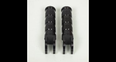 Cale pied rond noir aluminium TNT universel Neuf pour moto deux roues