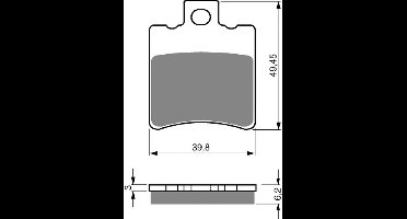 Plaquette de frein Gold Fren pour Scooter QUADRO 350 S 2013 à 2015 AVG Neuf