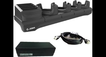 Zebra charging station, 4 slots