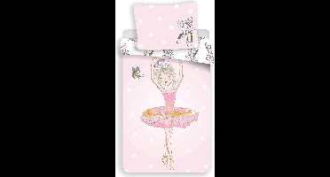 Ballerina Dance - Dekbedovertrek - Eenpersoons - 140 x 200 cm - Roze