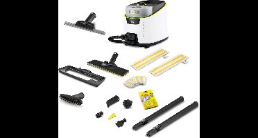Kärcher stoomreiniger SC 5 Deluxe Window Set - Incl. extra raammondstuk - VapoHydro functie - Stoomdruk: 4 bar - Opwarmtijd: 3 min. - Oppervlakte: ca. 130 m² - Reservoir: 0,5 + 1,3 l - incl. vloerreinigingsset EasyFix, Carpet glider en sproeiers