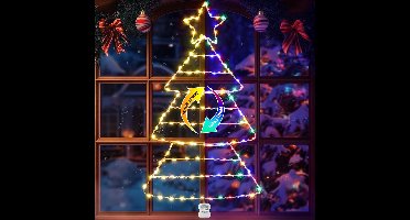 oCreon 143x LED Kerstverlichting op Batterijen - Kleurverandering - 8 Modus - Timer - Voor Raam & Tuin