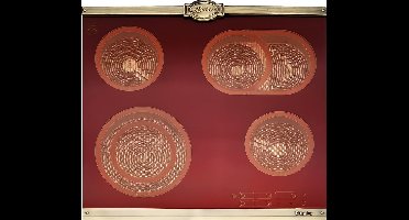 KAISER KCT 6185 RotEm inbowelektrische kookplaat Exclusieve zelfvoorzienende High Light glaskeramische kookplaat KCT 6185 RotEm 60cm
