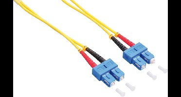 LogiLink FP0SC01 InfiniBand en Glasvezelkabel 1 m SC Geel
