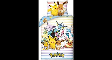 Pokémon Dekbedovertrek Catch 'Em All 140 x 200 cm (65 x 65cm)