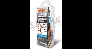 Zaagketting OZAKI halfhaaks, 3/8" .058 (1,5mm) titanium inductie - 64 schakels.