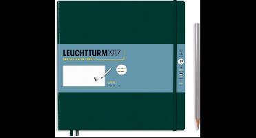 Leuchtturm1917 Carré Schetsboek met harde kaft Forest Green