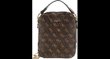 GUESS Schoudertas Torino Crossbody Bag Brown / Ochre Donkerbruin