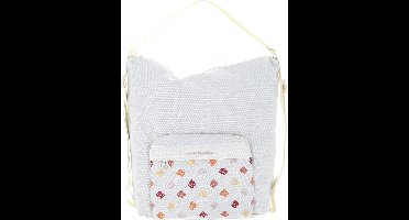 MANDARINA DUCK Rugzak Schoudertas MD20 Blossom Hobo / Backpack Optical White Crème