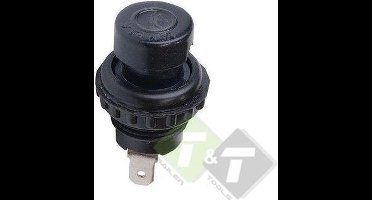 Drukschakelaar Zwart, 24 Volt, 25 Ampere, 45mm lang