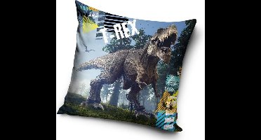 Carbotex Dinosaurus T-Rex - Sierkussen Kussen 40 x 40 cm inclusief vulling