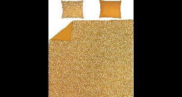 Meyco Cheetah/Uni dekbedovertrek + kussenslopen - 240x200/220 cm - Honey Gold
