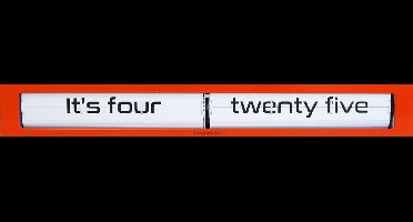 Cloudnola Teksttime Flipklok Rood - 60cm - Wand / Bureauklok