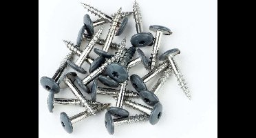 Schroeven voor montage Trespa platen - Torx 20 - 4,8x25mm - RVS - Deeldraad - Antraciet RAL 7016 (100 stuks)