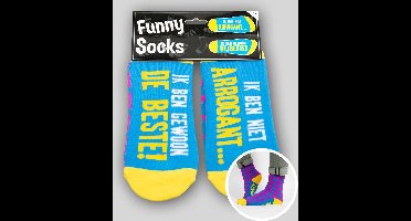 Funny socks - Ik ben niet arrogant