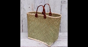 Geschenkset - Cadeaupakket - Valentijn - Tas - Zeegras - Houten - Hart - Riet - Kerstpakket