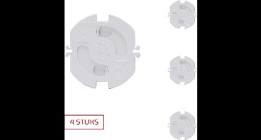 KOPP wandcontactdoos beveiligers | stopcontactbeveiliger | wit | 4 STUKS