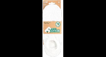 Apollo - 8-Pack - Bio Sneakersokken - Biologisch Katoen - Hiel Lipje - Heren / Dames - wit - 39-42 - 158415000