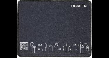 Ugreen Silicone Muismat - 260 x 200 x 2 mm - Rustige print - gaming matje