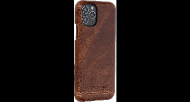 Bruin hoesje van Pierre Cardin - Backcover - iPhone 11 Pro - Genuine leather - Echt Leer