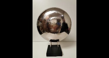 Decoratie - Rond ornament - Zilver .